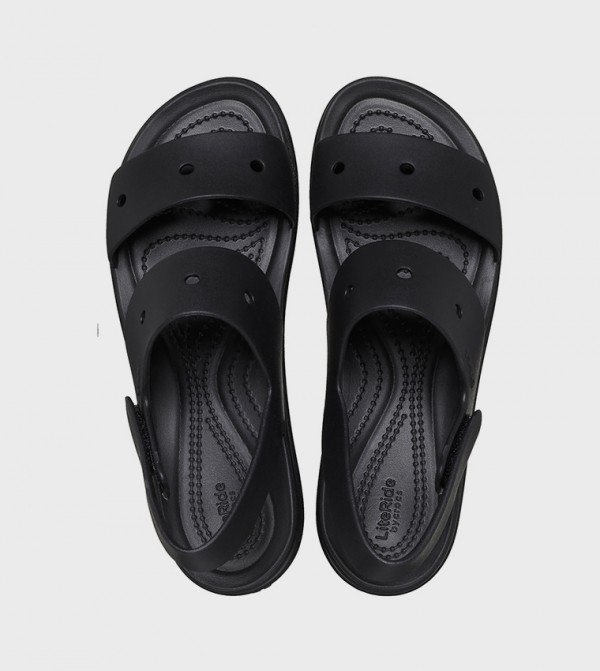 كروكس الصنادل المسطحة - أسود Flat Sandals