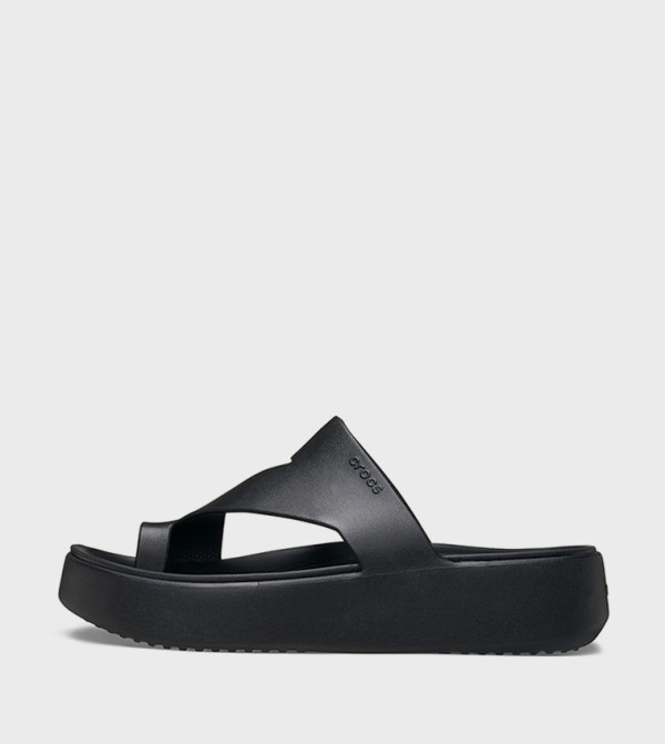 Crocs  Sandals - Black Platforms
