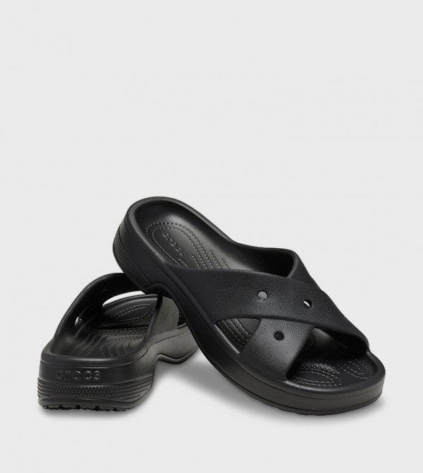Crocs  Slides - Black Slides