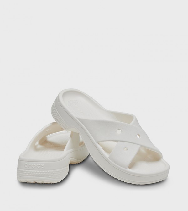 Crocs  Slides - White Slides
