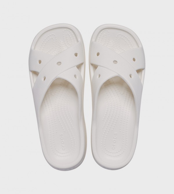 Crocs  Slides - White Slides