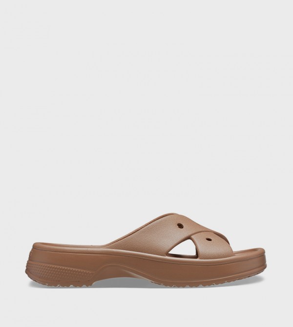 Crocs  Slides - Brown Slides