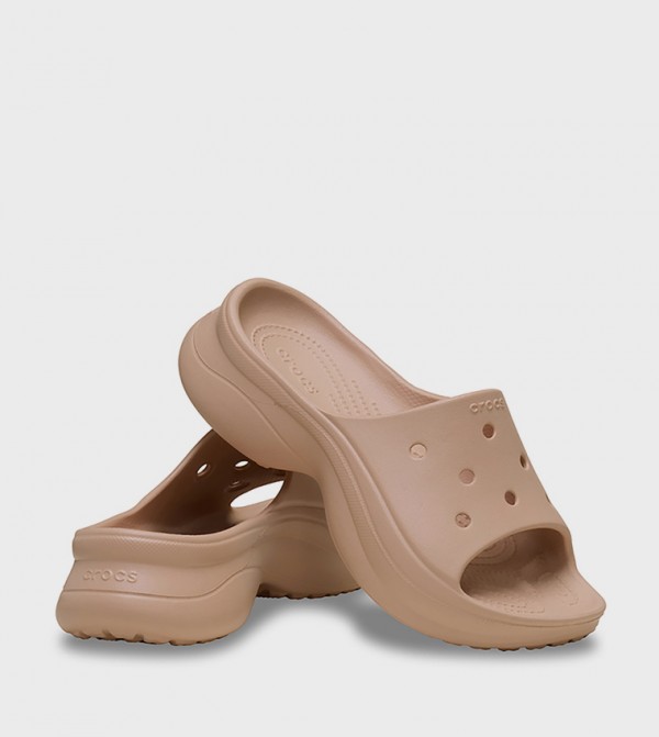 Crocs  Slides - Brown Slides