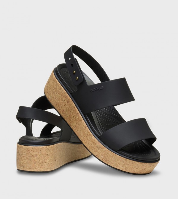 Crocs  Flat Sandals - Black Flat Sandals