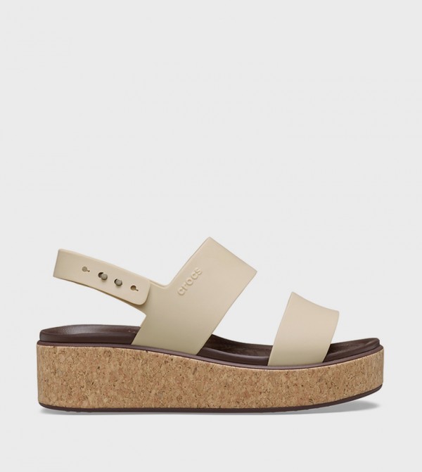 Crocs  Flat Sandals - Brown Flat Sandals
