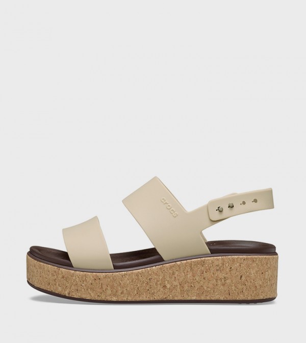 Crocs  Flat Sandals - Brown Flat Sandals