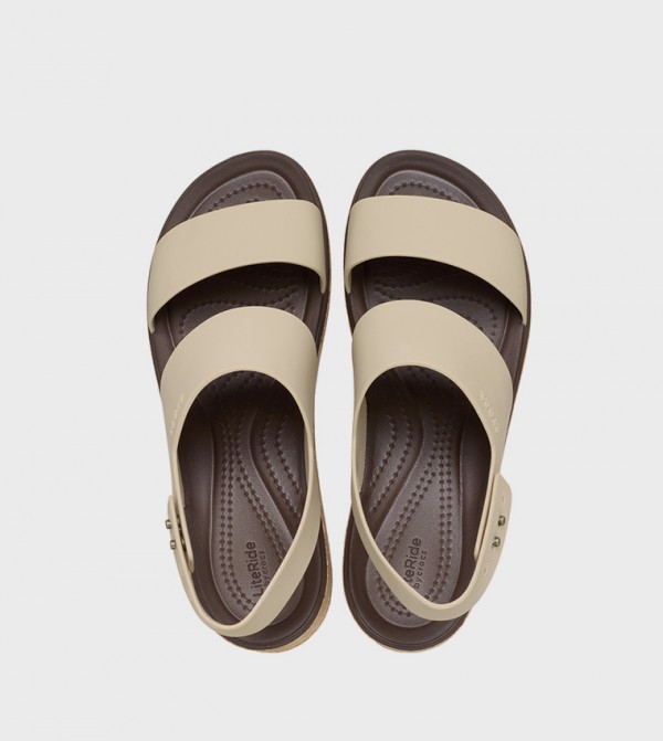 Crocs  Flat Sandals - Brown Flat Sandals