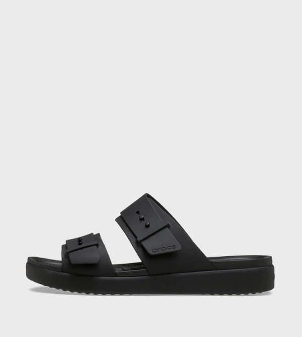 Crocs  Sandals - Black Flat Sandals