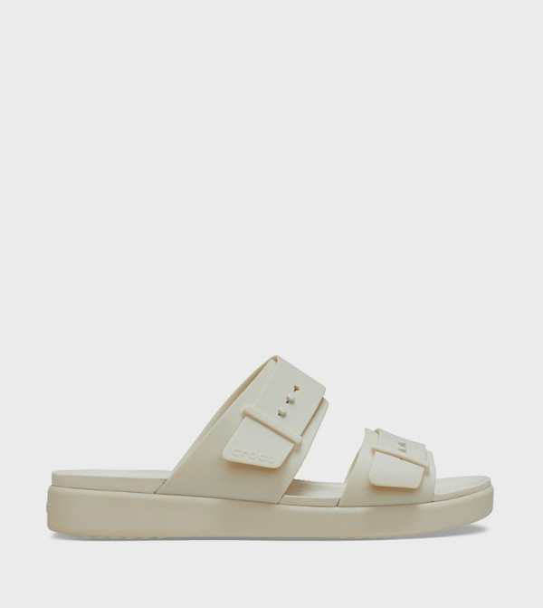 Crocs Shoes - Cream Flat Sandals