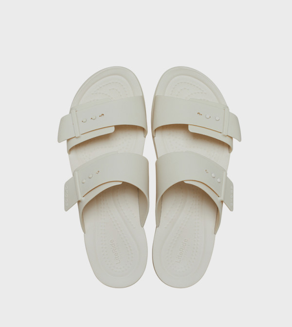 Crocs Shoes - Cream Flat Sandals