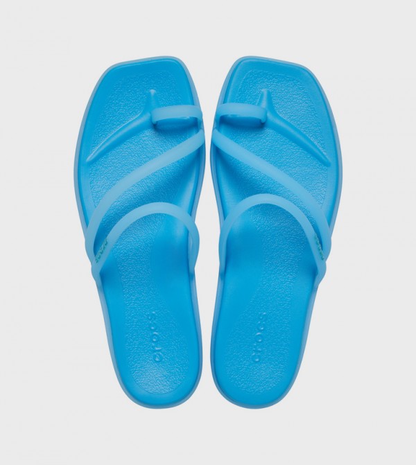 Crocs  Flat Sandals - Blue Flat Sandals