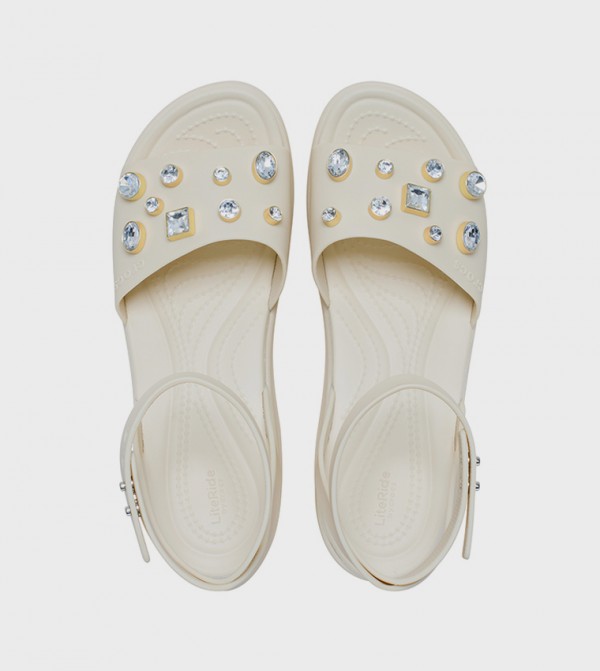 Crocs  Wedges - Ivory Wedges