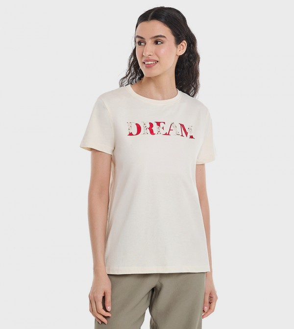 R&B R&B - Beige Short Sleeve T-Shirts