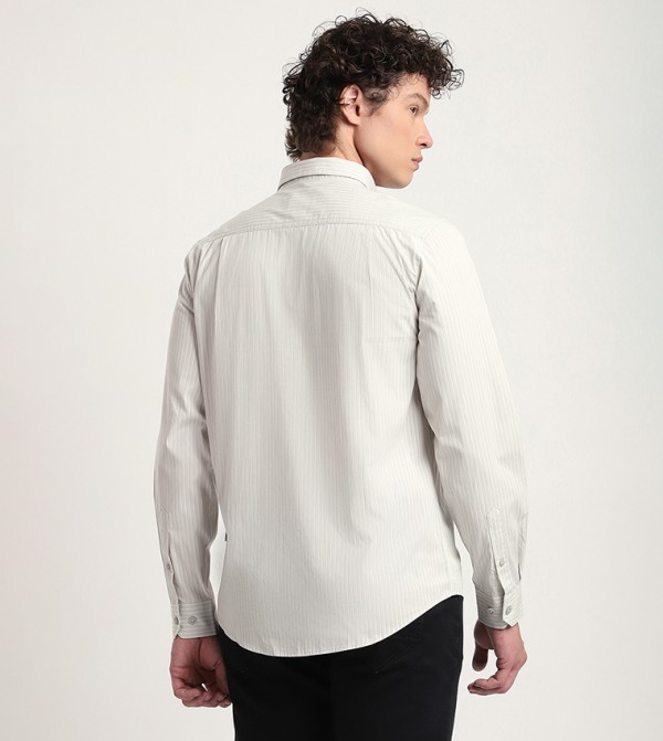 Beverly Hills Polo Club  Shirts - Grey Long Sleeves