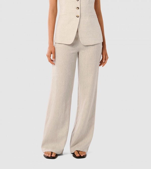 Forever New  Formal Pants - Cream Formal Pants