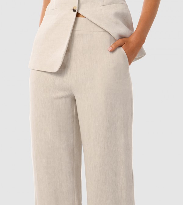 Forever New  Formal Pants - Cream Formal Pants