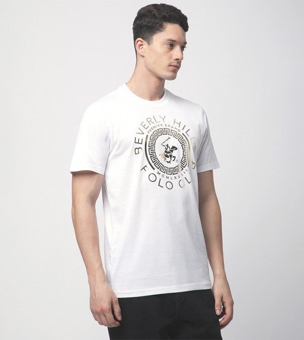 بيفرلي هيلز بولو كلوب بيفرلي هيلز بولو كلوب - أبيض Round Neck T-Shirts