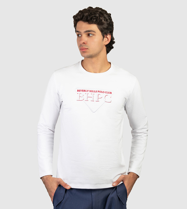 Beverly Hills Polo Club  Clothing - White Round Neck T-Shirts