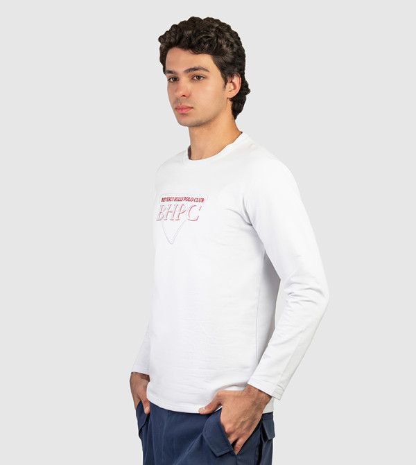 Beverly Hills Polo Club  Clothing - White Round Neck T-Shirts