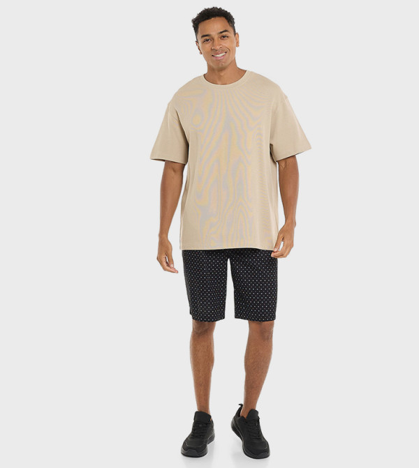 R&B Clothing - Beige Casual T-Shirts