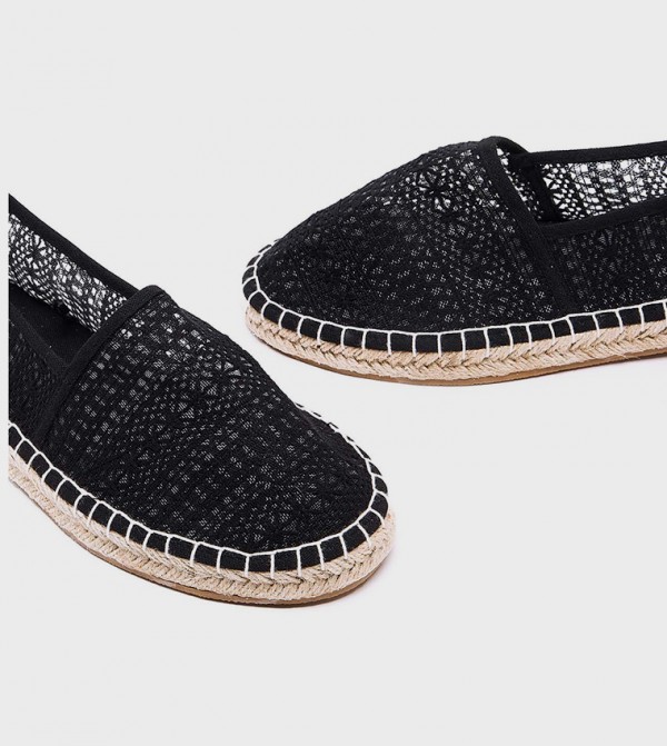 R&B  Espadrilles - Black Espadrilles