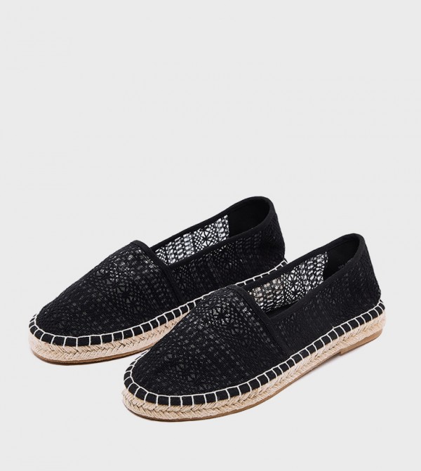 R&B  Espadrilles - Black Espadrilles