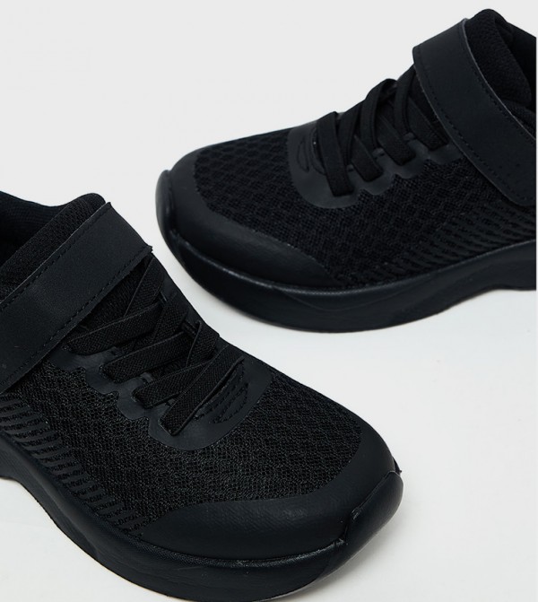 R&B  - Black Casual Slip-On's