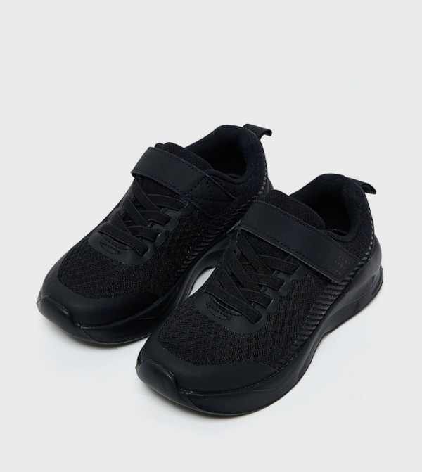 R&B  - Black Casual Slip-On's