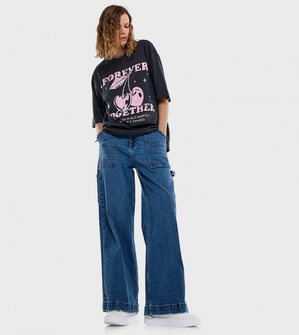 R&B Straight Jeans - Blue Straight Jeans
