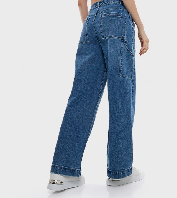 R&B Straight Jeans - Blue Straight Jeans