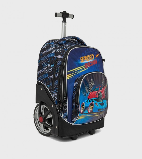 R&B R&B - Black Trolley Backpack Set