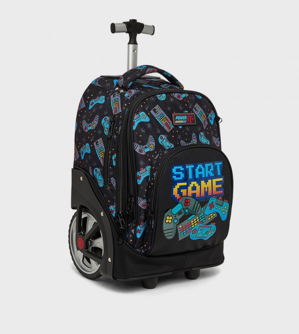 أر آند بي حقائب مدرسية - أسود طقم حقائب ظهر بعجلات