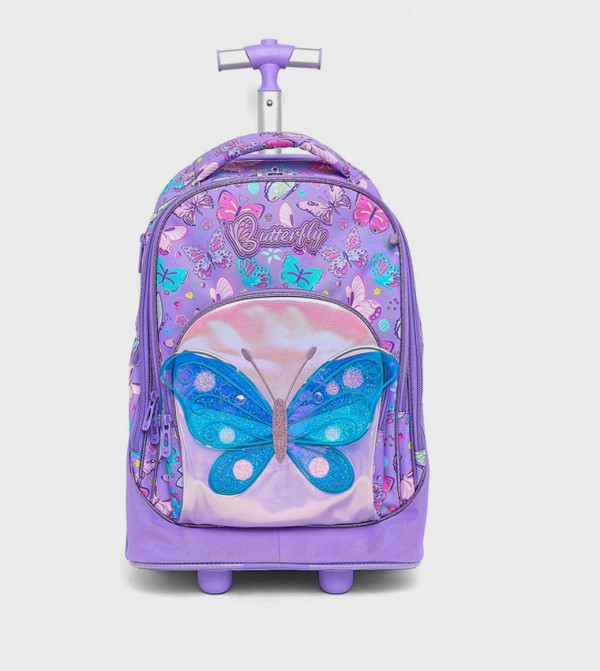 R&B R&B - Purple Trolley Backpack Set