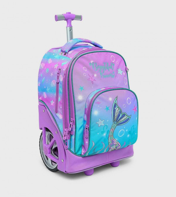 R&B  Trolley Backpack Set - Aqua Trolley Backpack Set