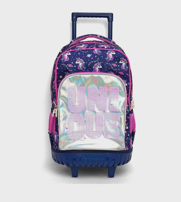 R&B  Trolley Backpack - NAVY BLUE Trolley Backpack