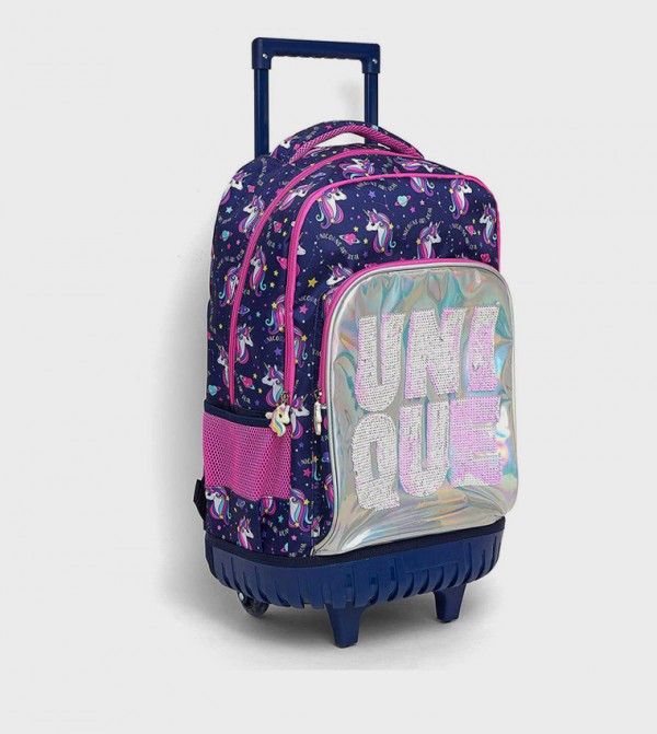 R&B  Trolley Backpack - NAVY BLUE Trolley Backpack