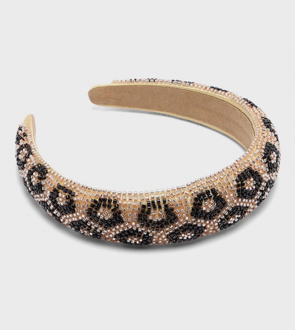 R&B  Caps & Hats - Beige Headbands