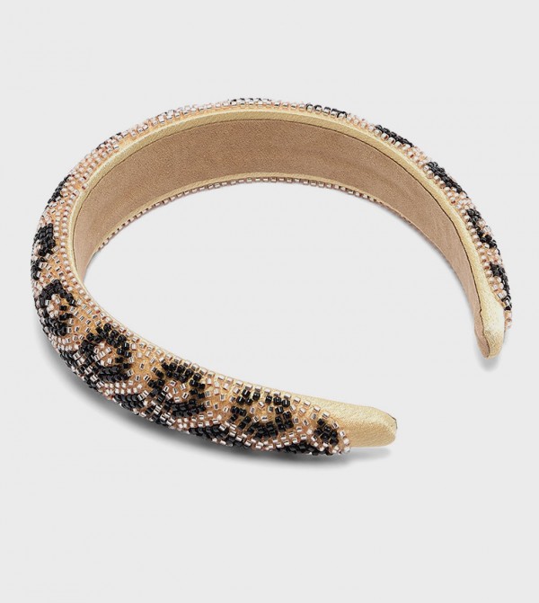 R&B  Caps & Hats - Beige Headbands