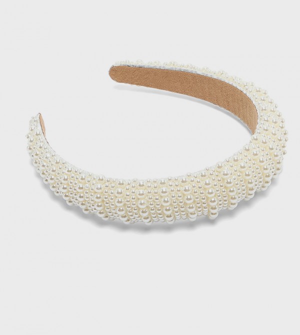 R&B  Caps & Hats - Ivory Headbands