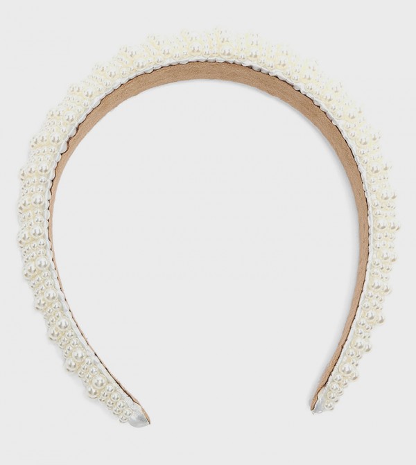 R&B  Caps & Hats - Ivory Headbands