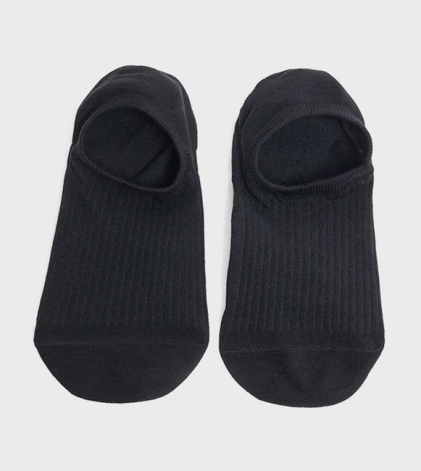 R&B  - White No Show Socks