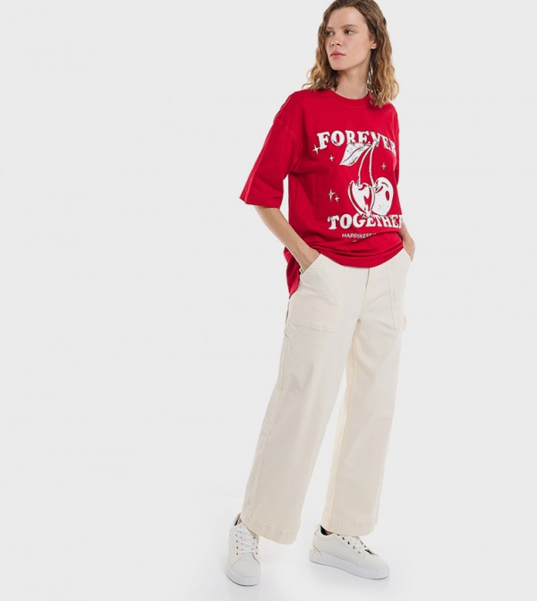 أر آند بي أر آند بي - أحمر Short Sleeve T-Shirts
