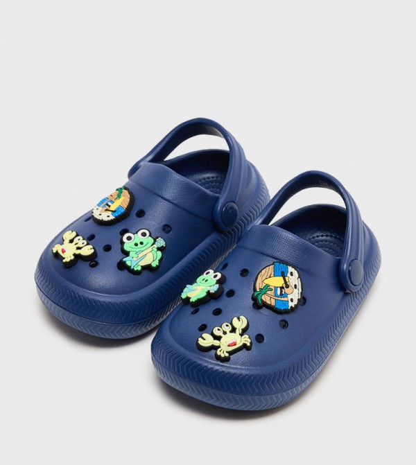R&B  - NAVY BLUE clogs