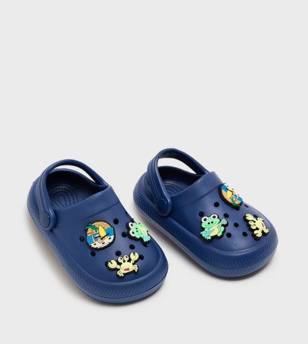 R&B  - NAVY BLUE clogs