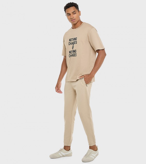 أر آند بي  ملابس - رملي  تيشيرتات كاجوال