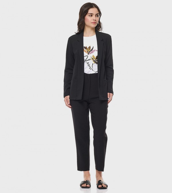 أر آند بي ملابس - أسود جاكيتات كاجوال