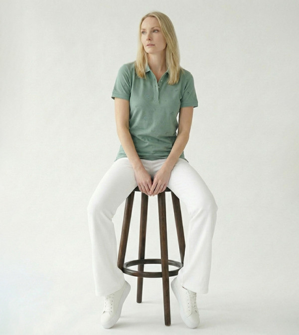 Beverly Hills Polo Club  T-Shirts - Green Polo T-shirts
