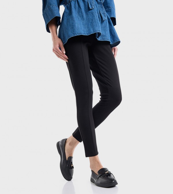 R&B R&B - Black Casual Slip-ons
