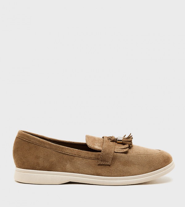 R&B R&B - Brown Casual Slip-ons