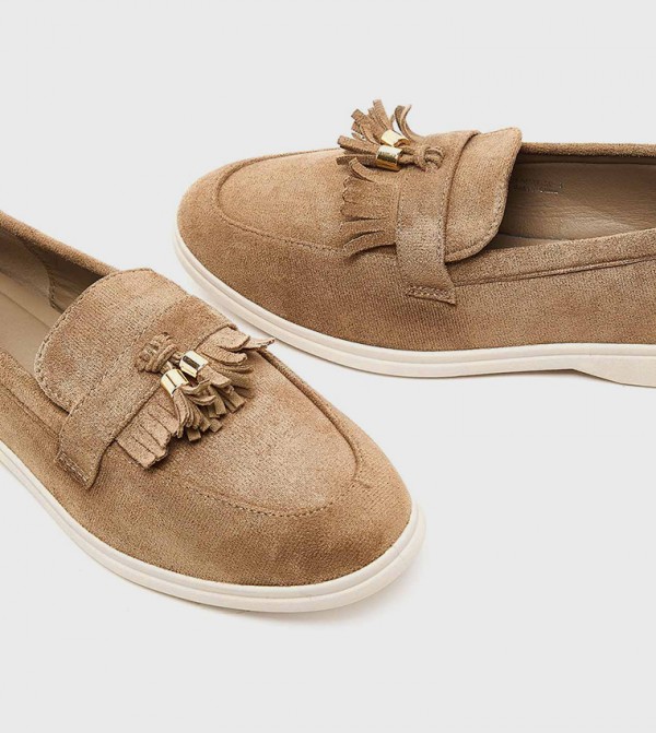 R&B R&B - Brown Casual Slip-ons